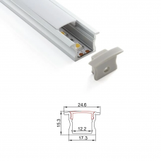 Встраиваемый алюминиевый профиль SLA-15 [25x14.3mm]